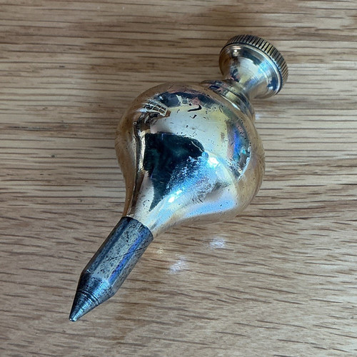 Brass plumb bob - with, cap