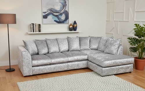 Luxury grey crushed velvet - crushed, 5
