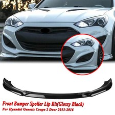 Front Bumper Spoiler Lip Kit For Hyundai Genesis Coupe 2 Door 2013-2016 Black