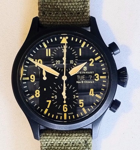 Steinhart nav chrono - b-chrono, black