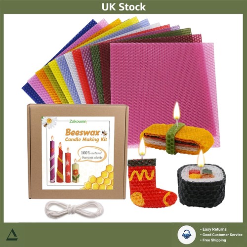 Natural beeswax candle - natural,