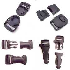 25mm Buckles Black Webbing