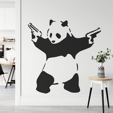 Banksy Panda With Guns Wall