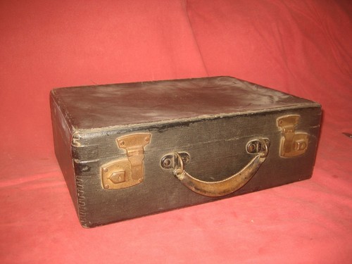 Vintage black suitcase small