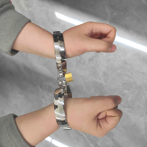 Metal handcuffs ankle - metal,