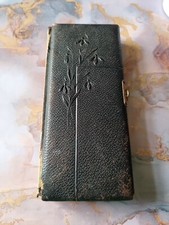 Antique Leather Photo Album. 19 Photos Late 1800s Early 1900s Please See Info🤍 