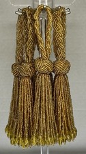 Set of 8 Gold Crystal Beaded