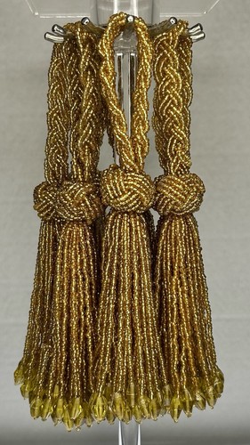 Set gold crystal beaded - set,