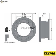 2x BRAKE DISC 93177703 FOR