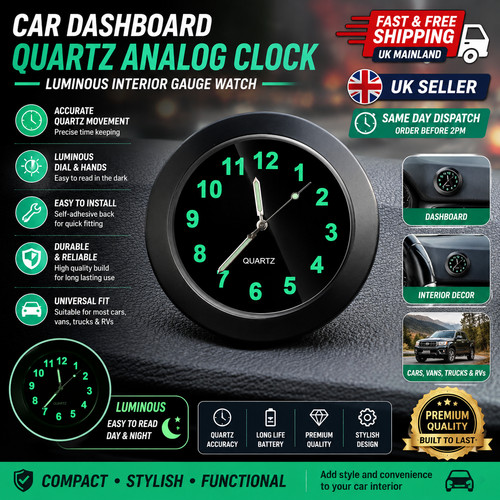 Universal car dashboard quartz - dashboard,