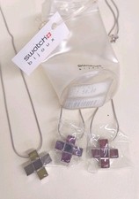 Swatch Bijoux Women's 925 Italy Silver Cross Charm Necklace