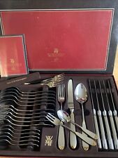 WMF Prisma Cromargan Stainless Steel Cutlery Gold For 6 People 30 Pieces