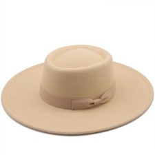 Fashion Retro Bow Fedora Wide