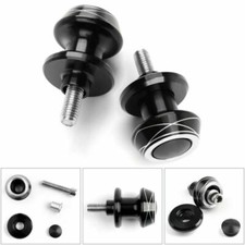 Pair 8mm Moto CNC Swingarm Swing Arm Spools Spool Slider For Suzuki Honda Sil UK