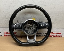 VW POLO AW MK6 2018-25 FLAT BOTTOM MULTIFUNCTION STEERING WHEEL 2G0419091CP