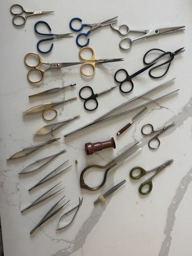 Vintage fly tying tools - tying,