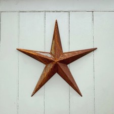 3D Rusty Metal Barn Star 32cm