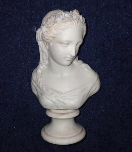 Antique parian ware - parian, bust