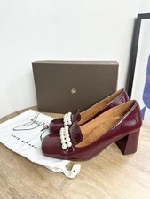 Chie Mihara Sahira Bordeaux Patent Leather Pumps Shoes 37.5