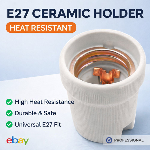 E27 ceramic lamp holder - lamp,