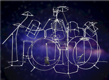 Handcrafted Wire Drummer with Full Drum Kit – Ideal Gift for Musicians