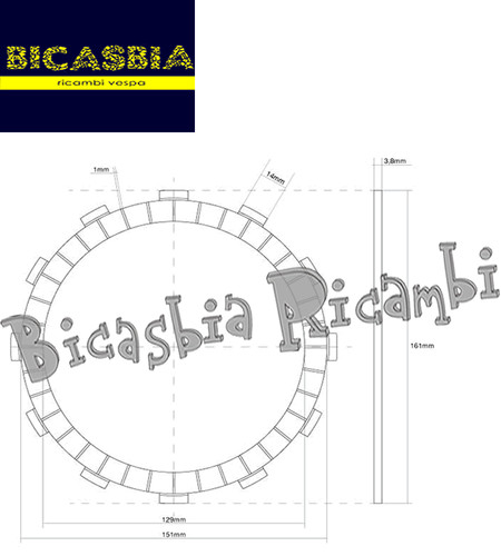 14175 clutch disc - 14175,