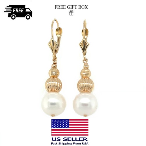14k yellow gold lever - 14k, back