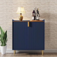 Drinks Cabinet, Wine Cabinet for 9 Bottles Bar Cabinet with Glass Holders