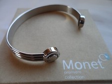 Bioflow Monet Silver finish (Polished Stainless Steel) Magnetic Bracelet/Bangle