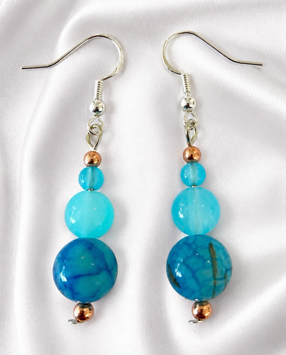 Handmade blue turquoise - blue,