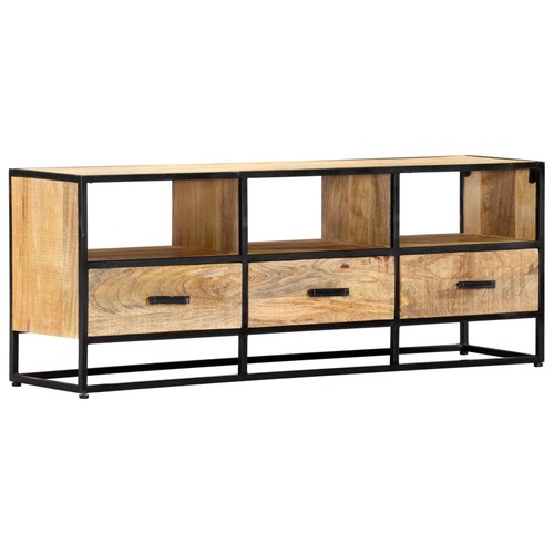 Solid mango wood cabinet - tv,