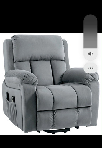 Grey fabric rising recliner - grey,
