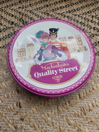 Vintage quality street tin - vintage,
