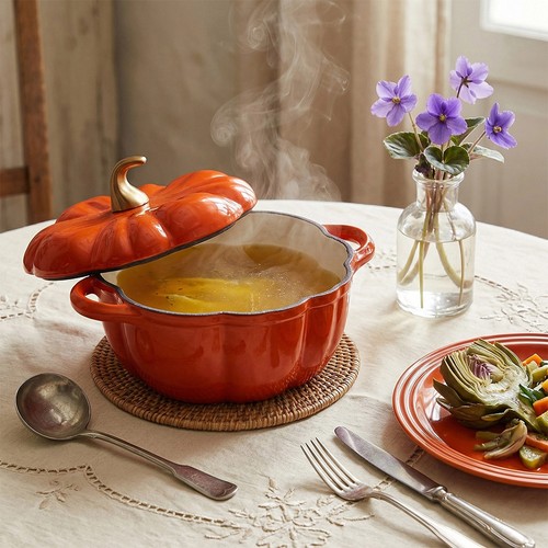 Cast iron casserole dish pan - casserole,