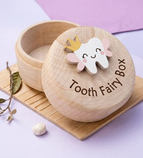 Cute Wooden Kids Tooth Boxes