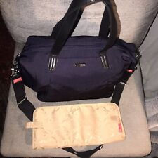Navy Blue storksak baby changing bag With Mat