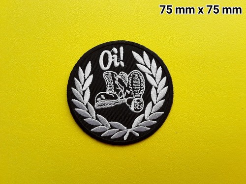 Skinhead sew iron on patch - iron,