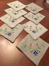 8 VINTAGE IRISH LINEN