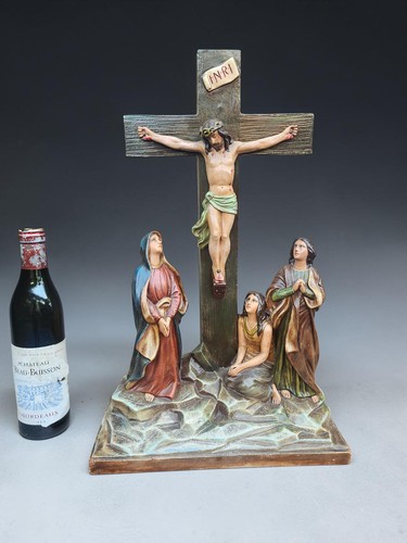 Antique crucifixion group - antique,