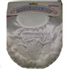Satin Baby Bib My Christening