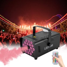 500W Fog Machine RGB 18 LED Light Smoke Machine for DJ Disco Party Halloween