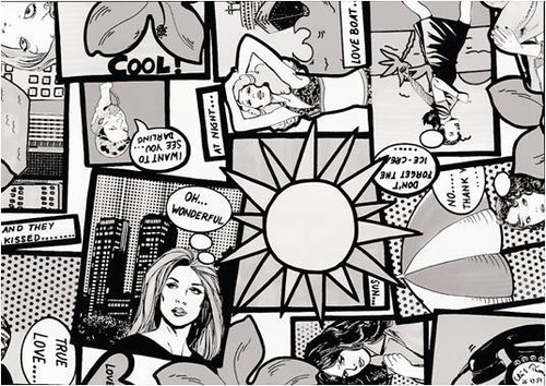 45cm fablon cartoon - fablon, comic