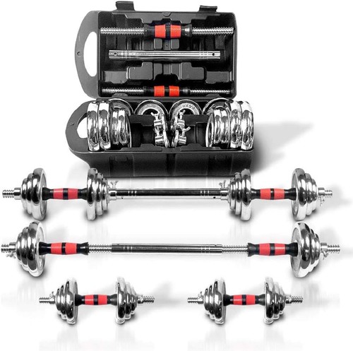 Adjustable dumbbell set 44lbs - dumbbell,