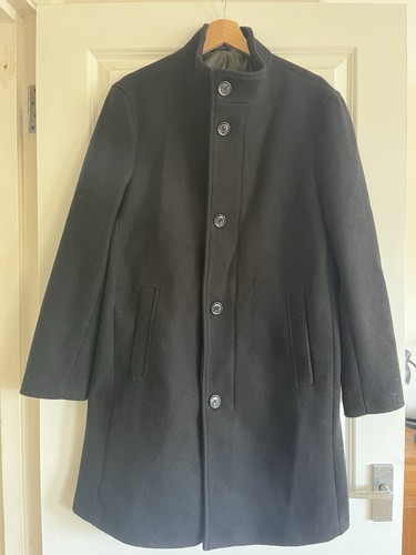 Zara men black - zara, overcoat