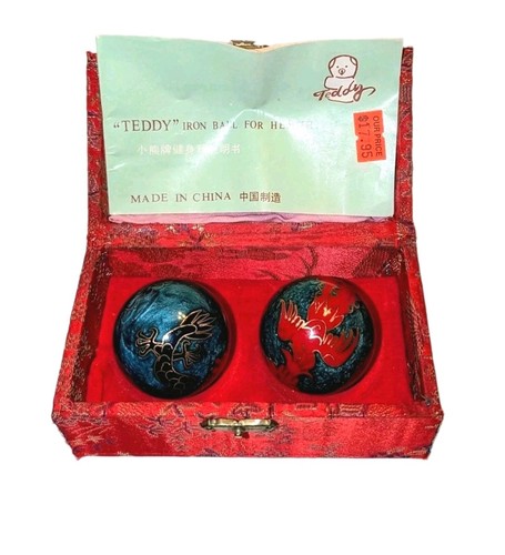 Vtg baoding balls cloisonne - baoding,