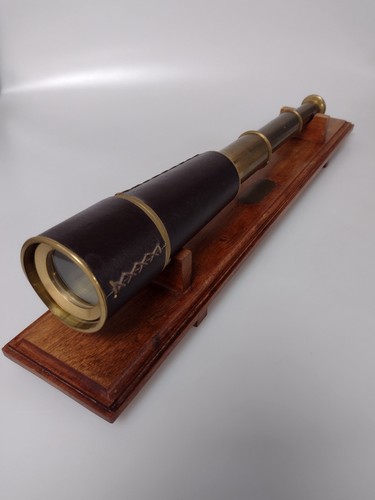 Antique telescope draw - antique, brass