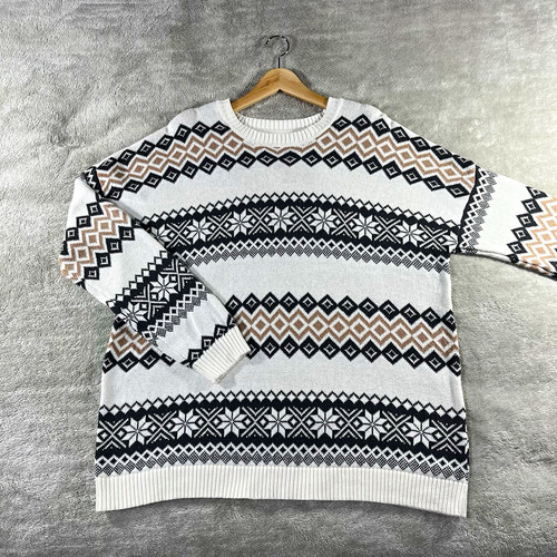 Hollister white fair isle - white,