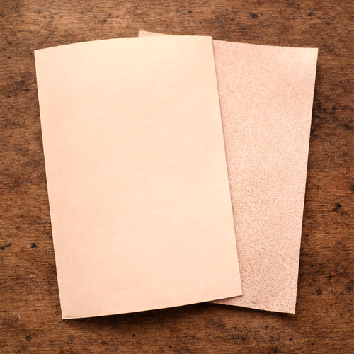 2mm veg tan leather offcuts - 2mm,