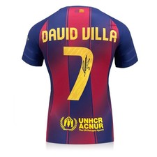 David Villa Signed Barcelona