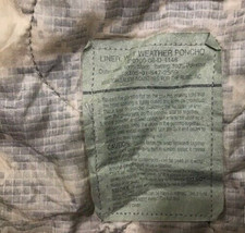 ACU Wet Weather Poncho Liner -